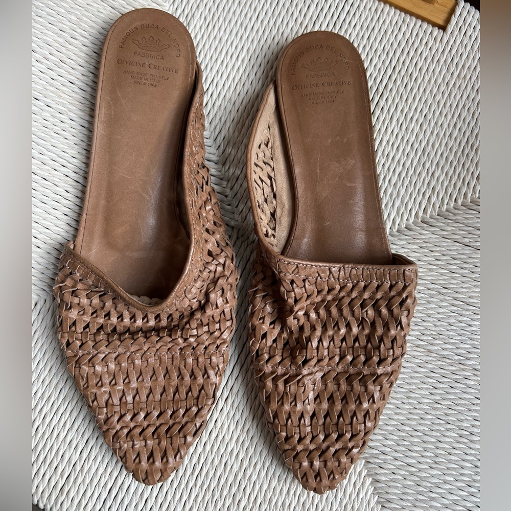Officine Creative Shevon Woven Rest Sandals